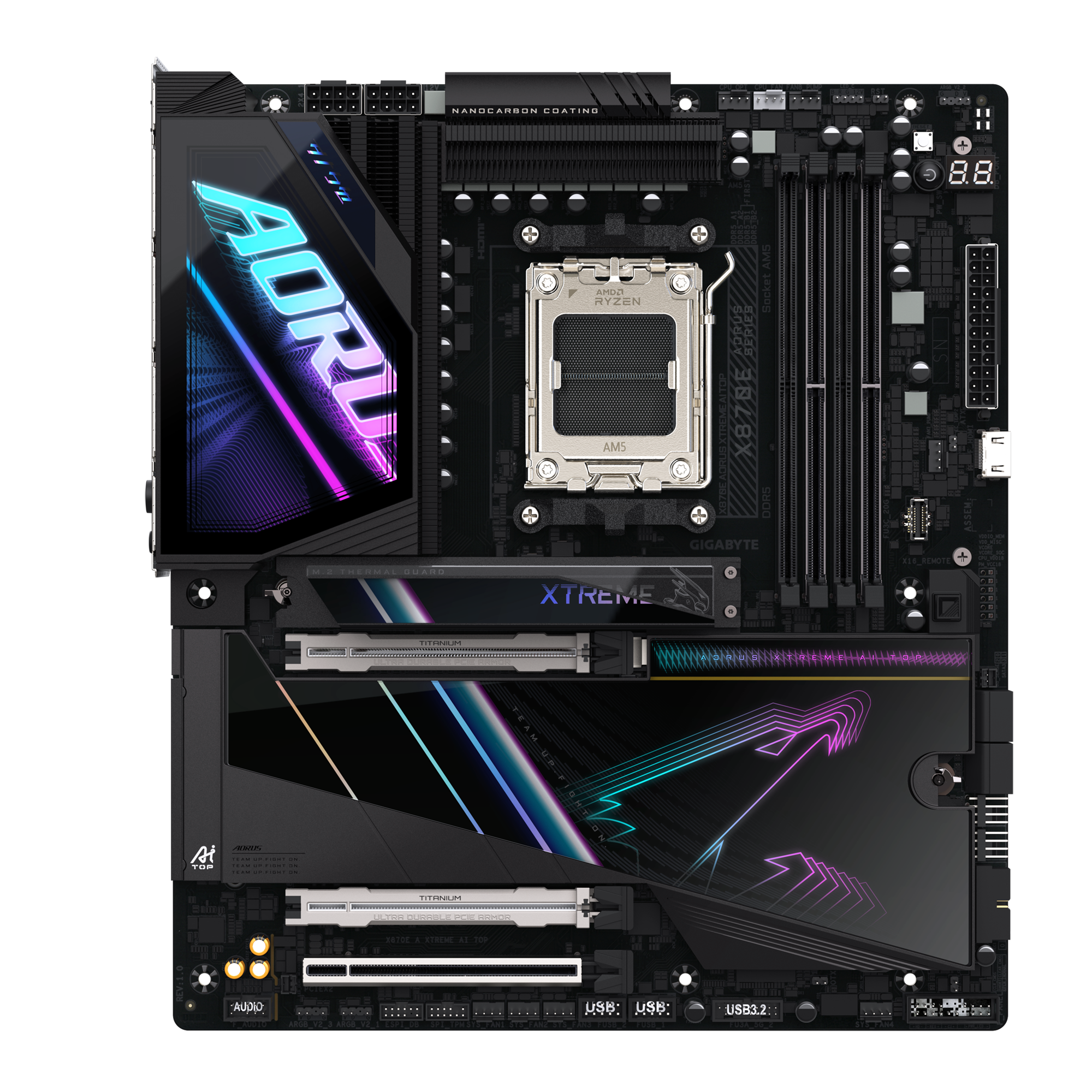 ゆうぞう　GIGABYTE X870E X870E AORUS XTREME AI TOP (rev. 1.x) 主な特徴 | マザーボード