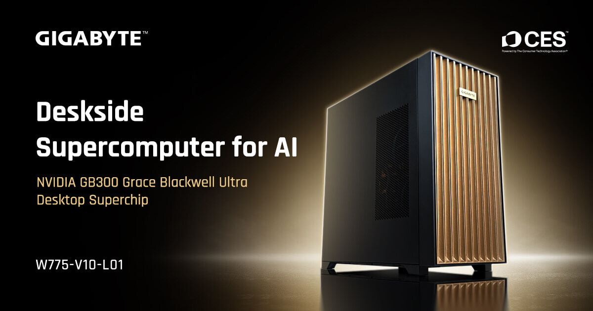 Giga Computing Announces New AI Deskside Supercomputer to Build and Run AI; On Display at CES 2026
