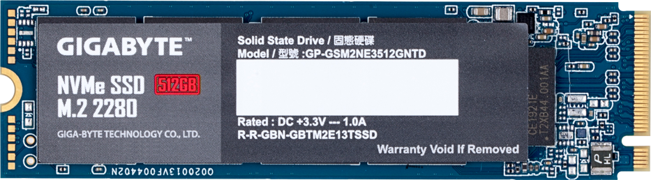 内蔵型SSD G UMIS 512GB NVMe PCIe SSD M.2 GIGABYTE NVMe SSD 512GB - GIGABYTE Romania