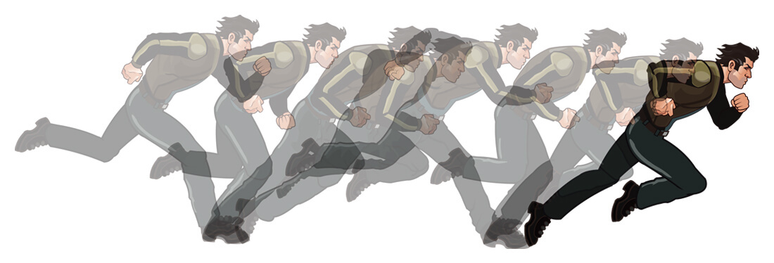 Animation is created by a series of consecutive still images.