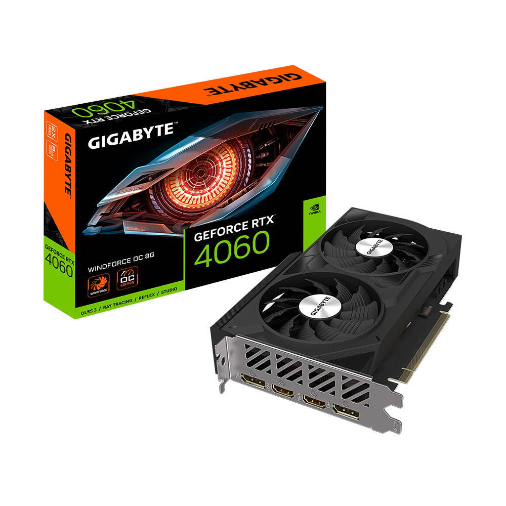 | Global Features Key 8G - GeForce 4060 WINDFORCE GIGABYTE Graphics OC RTX™ Card
