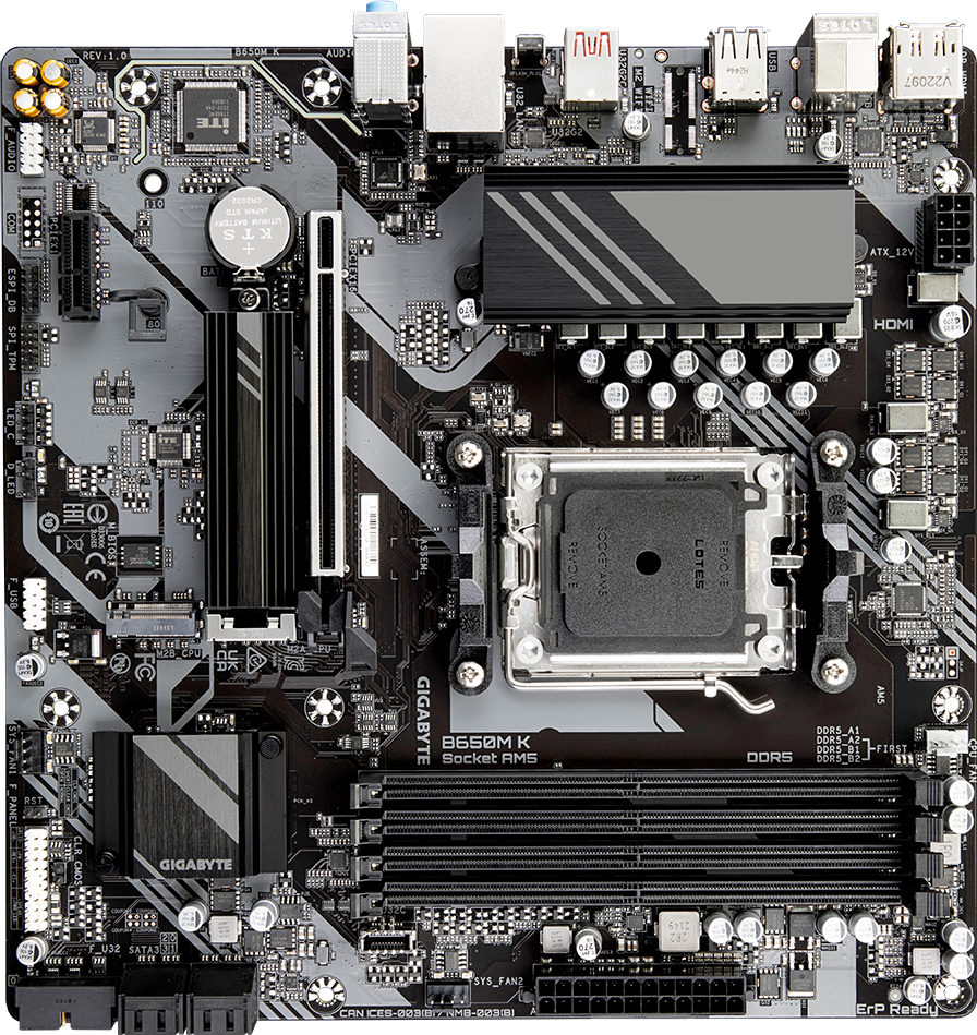 B650M K (Rev. 1.0) Motherboard - GIGABYTE Global