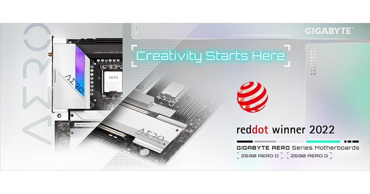 GIGABYTE Z690 AERO D and Z690 AERO G Motherboards Win Red Dot Design Awards