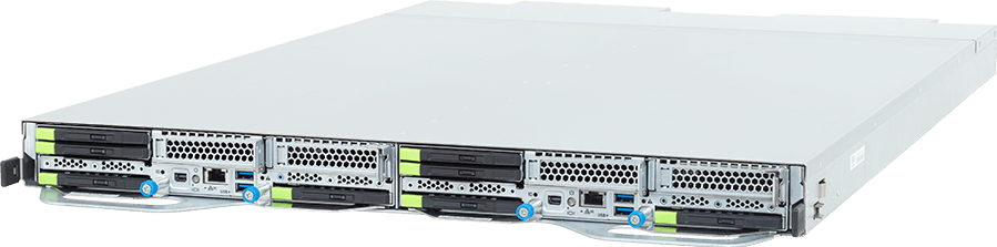 TO16-A82-LA01 - ORV3 Server - Intel® Xeon® 6900E+/6900-Series Processors - 1OU 2-Node DP 8-Bay E3.S Gen5 NVMe DLC