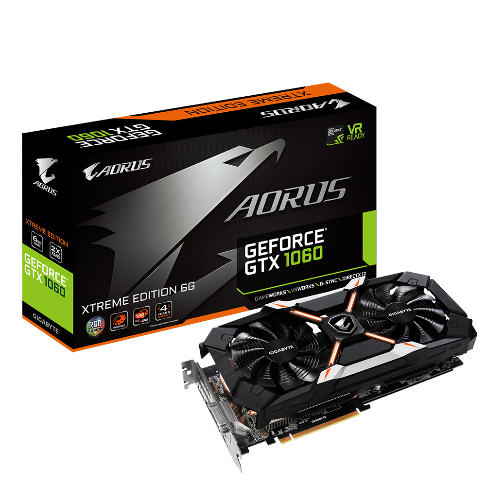 AORUS GeForce® GTX 1060 Edition 6G (rev. 2.0) Support | Graphics Card - GIGABYTE Global