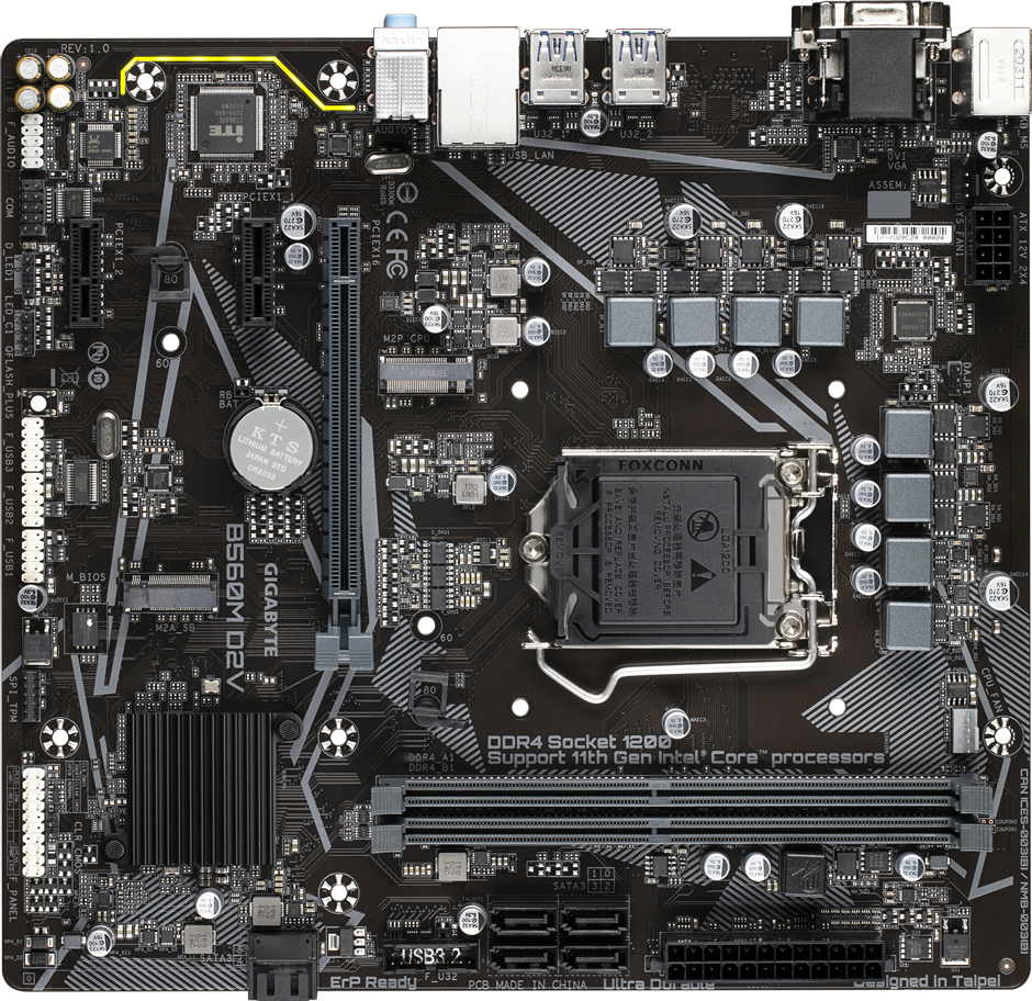 B560M D2V (Rev. 1.x) Motherboard - GIGABYTE United States
