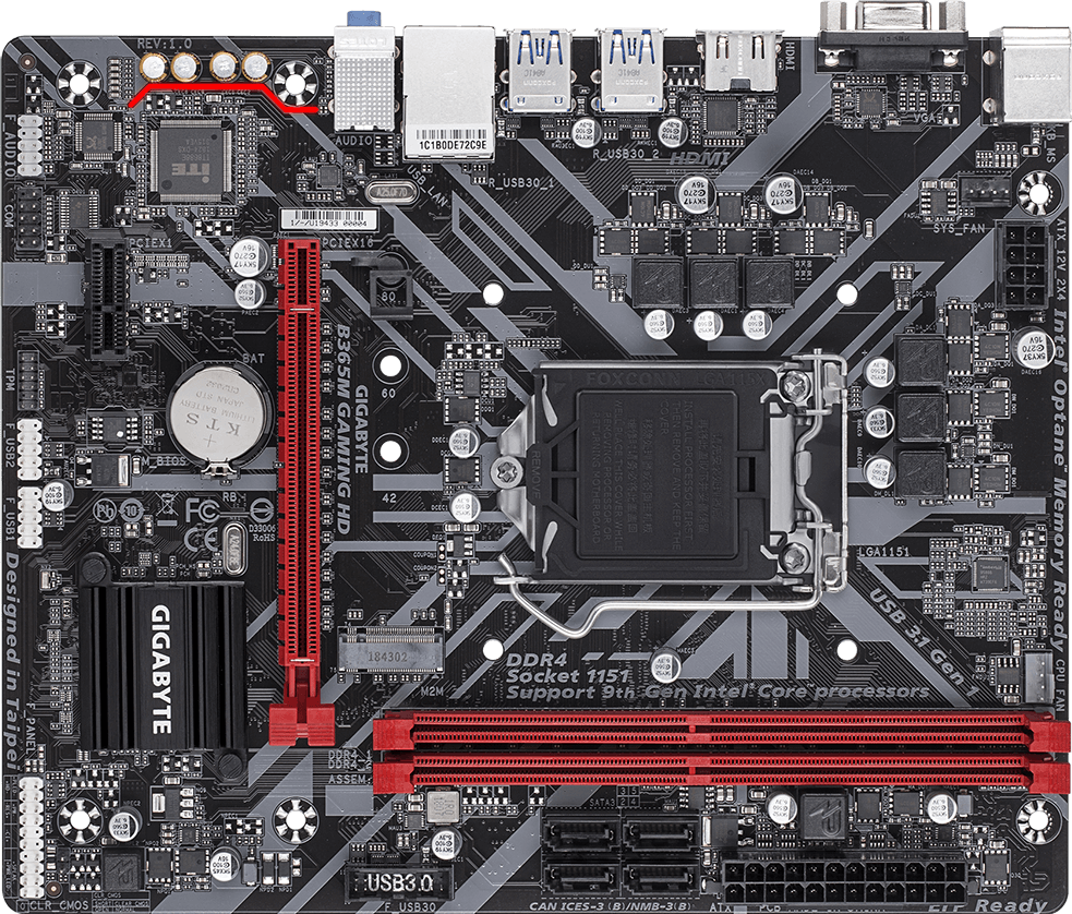B365M GAMING HD (Rev. 1.0) - GIGABYTE Brazil