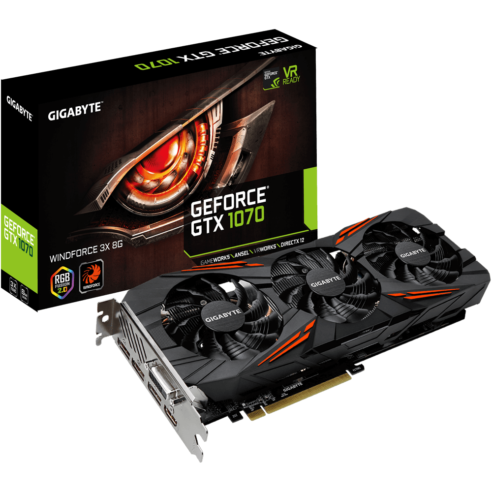 GeForce® GTX 1070 WINDFORCE 3X 8G Key Features | Graphics Card 
