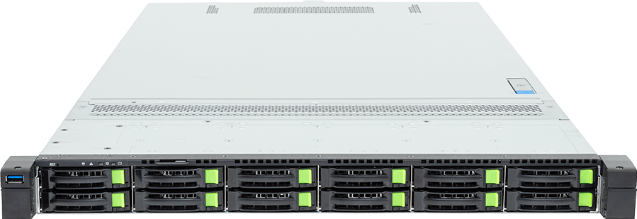 R185-D91-LS1 - Rack Server - AMD EPYC™ 9006 SP7 Server Processors - 1U DP 12-Bay Gen5 NVMe/SATA/SAS-4 DLC
