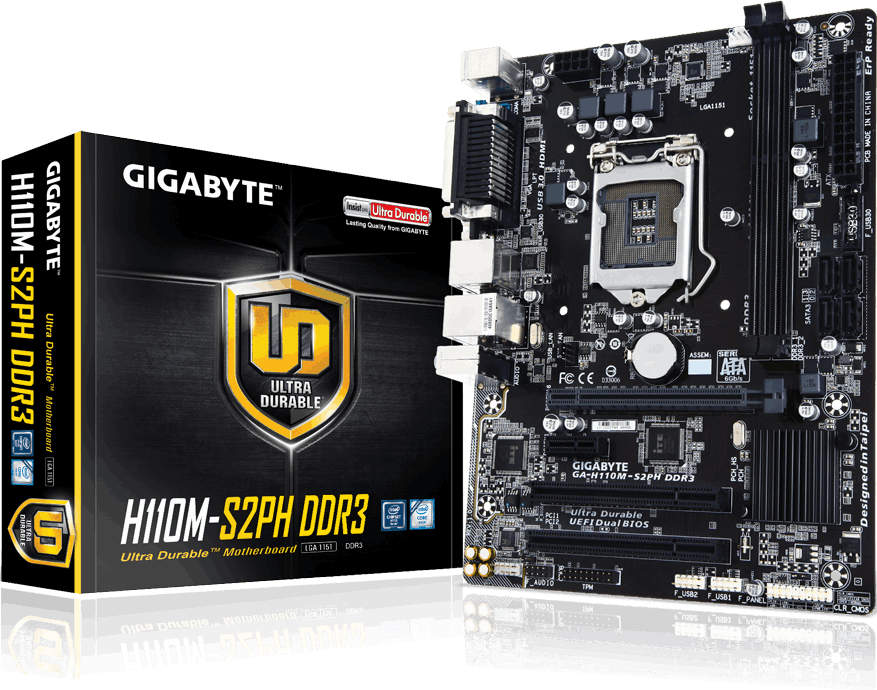 Moederbord - GA-H110M-S2PH DDR3