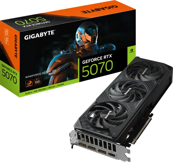 Placa de Vídeo Gigabyte GeForce RTX 5070 Windforce OC SFF