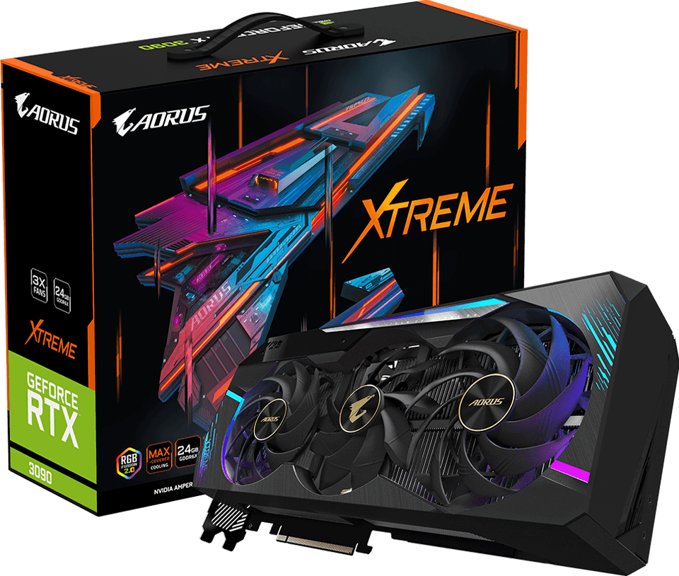 【状態良好】GIGABYTE RTX3090 24GB AORUS 25952