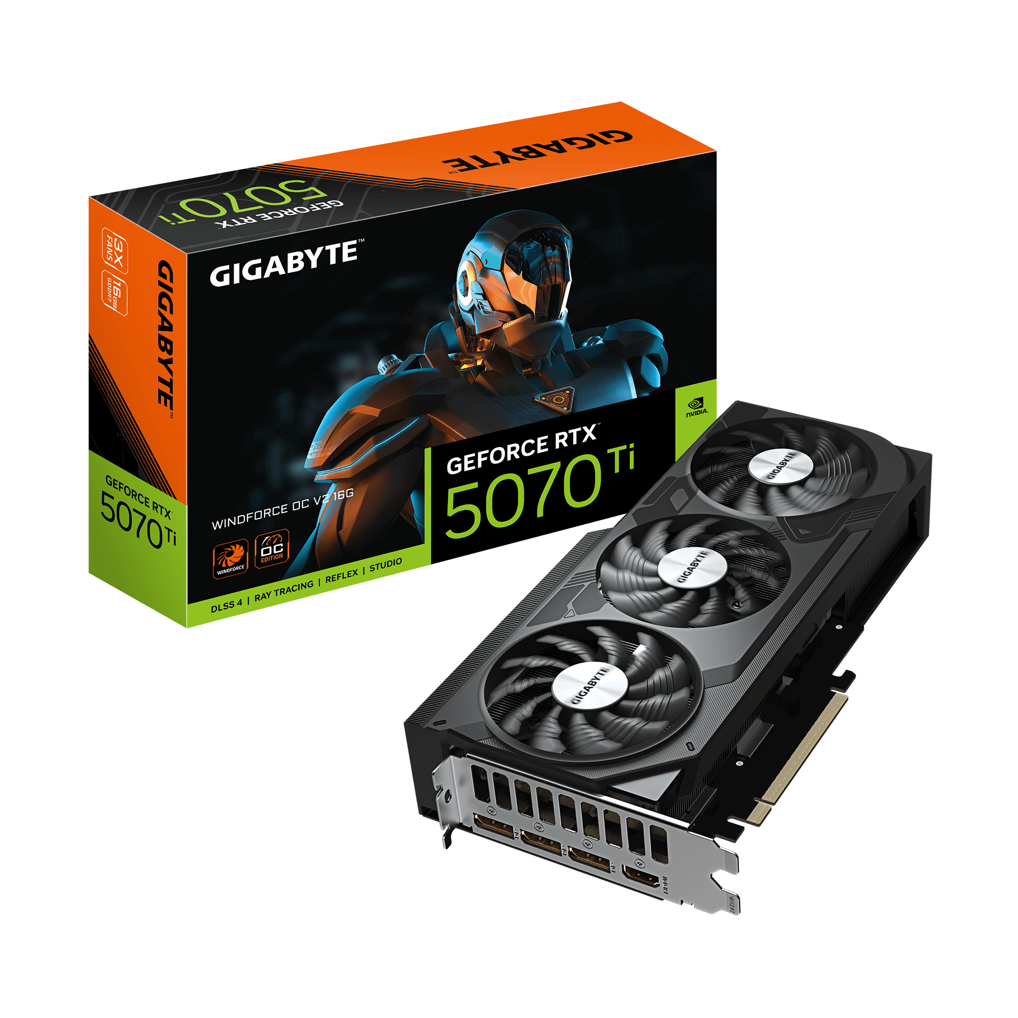 GeForce RTX™ 5070 Ti WINDFORCE OC V2 16G