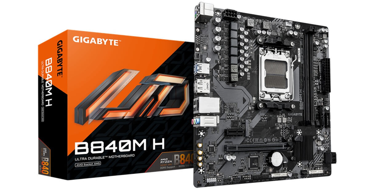 GIGABYTE 上新電機専売 B840 MicroATX マザーボード発売 - GIGABYTE Japan