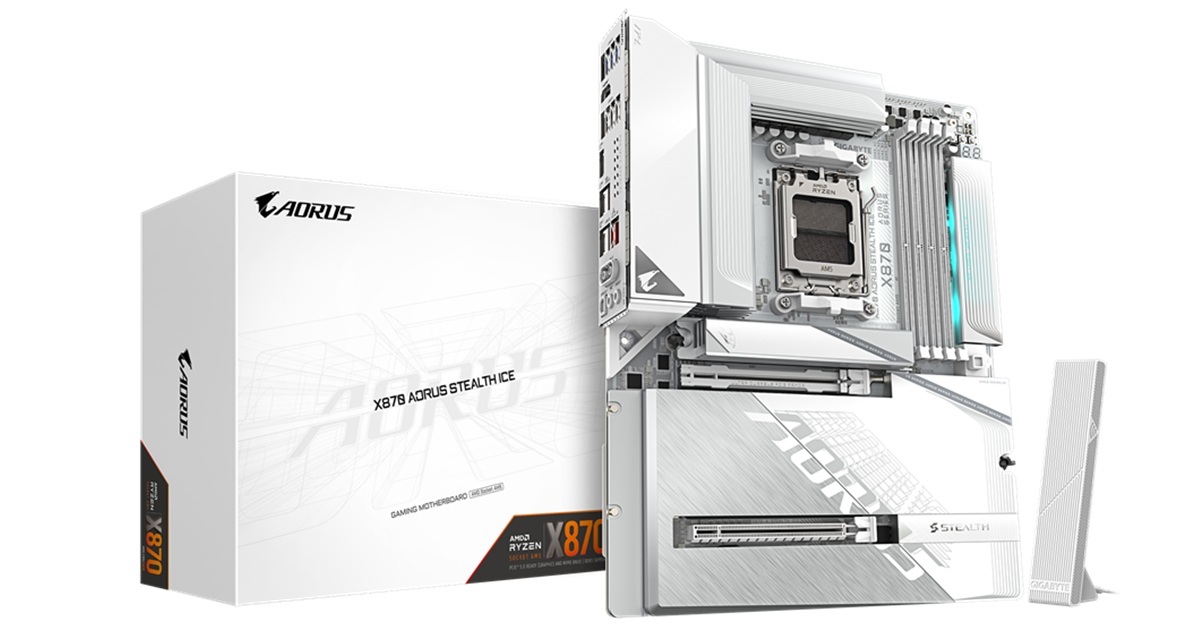Gigabyte X870 AORUS STEALTH マザーボード AORUS X870 & B850 STEALTH 背面配線マザーボード発売 - GIGABYTE Japan