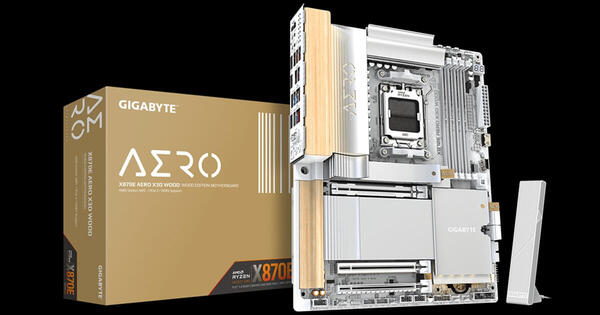 GIGABYTE X870E AERO X3D WOOD 木目調マザーボード発売