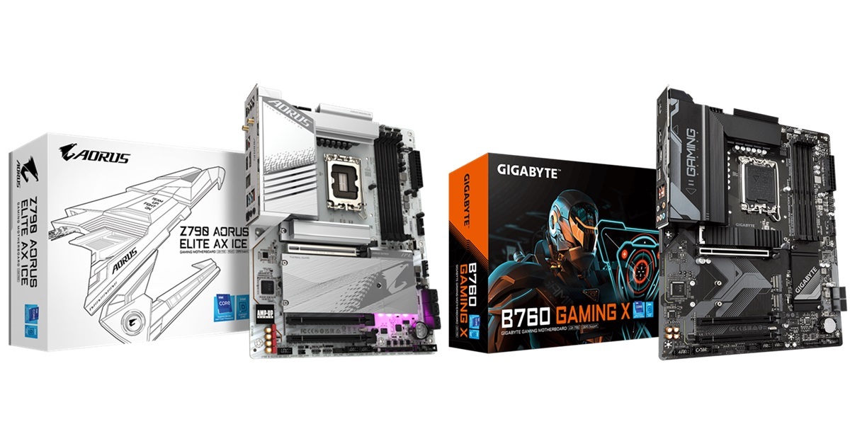 GIGABYTE Z790 ICE および B760 GAMING シリーズ・マザーボード発売
