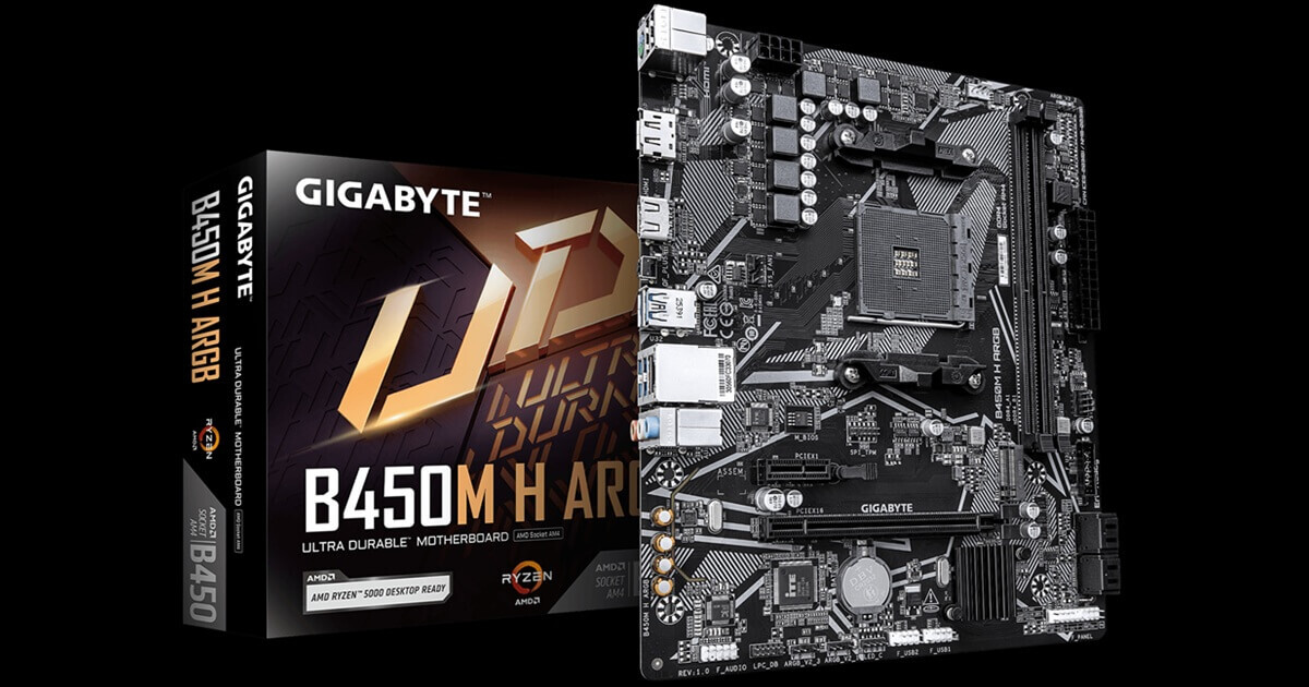 GIGABYTE AMD B450
ARGB 端子付 MicroATX マザーボード発売