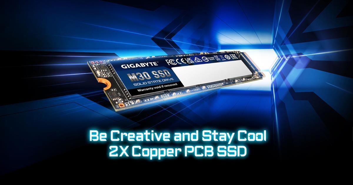 GIGABYTE lanza el último SSD PCIe 3.0 x4 de la serie M30
