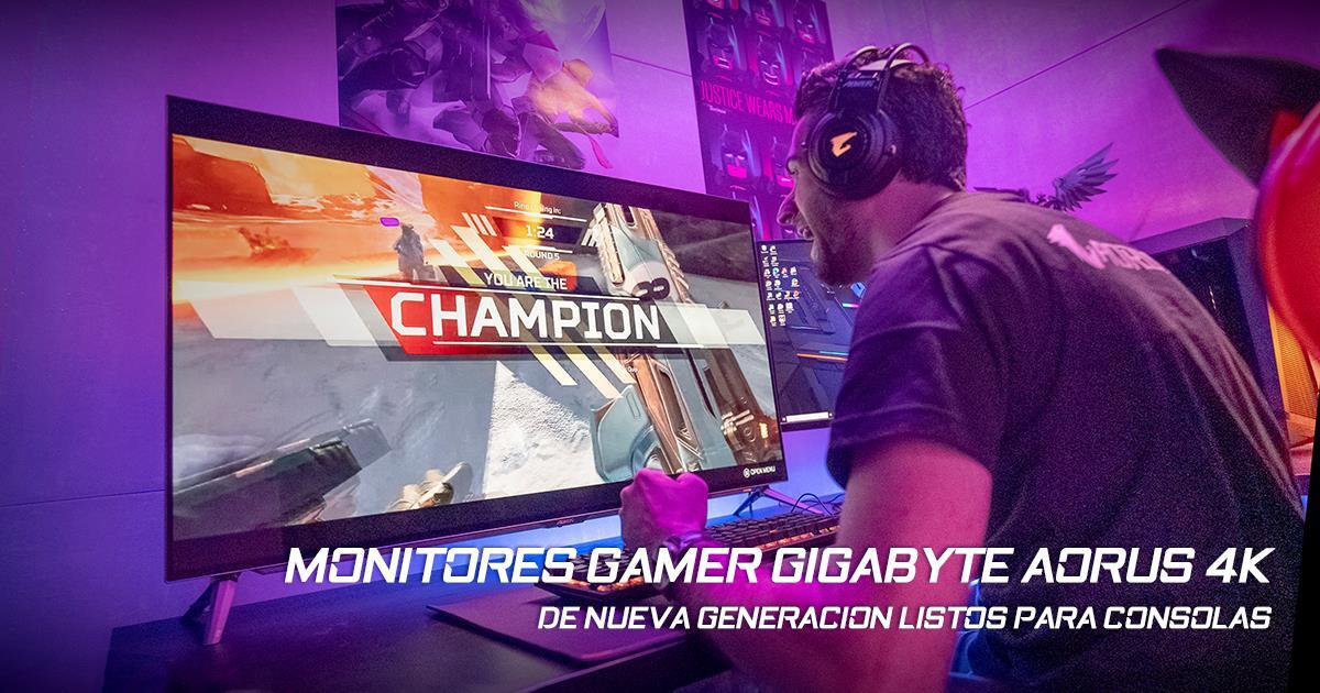 Monitores gamer GIGABYTE AORUS 4K de nueva generación