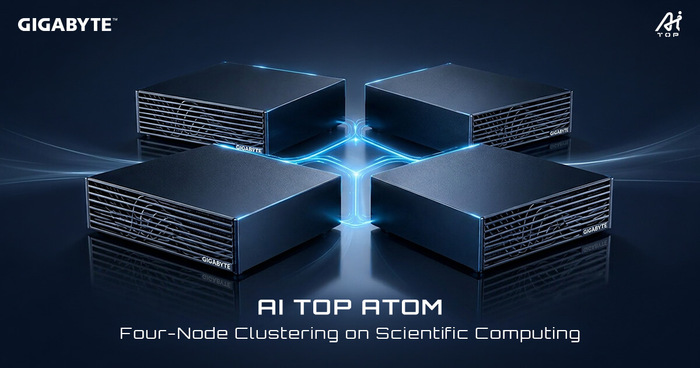 技嘉展示 AI TOP ATOM 四機串聯叢集，以科學運算驗證地端 AI 擴展能力