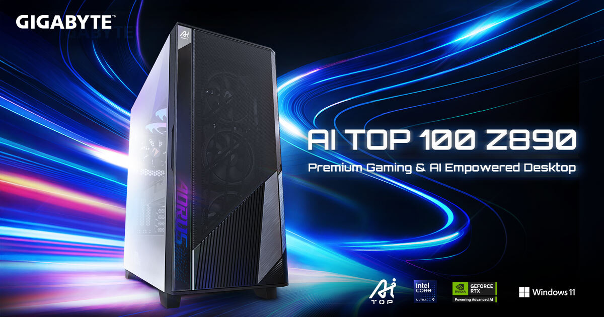 技嘉 AI TOP 100 Z890 地端全方位解決方案正式上市
打造極致遊戲與 AI 運算體驗