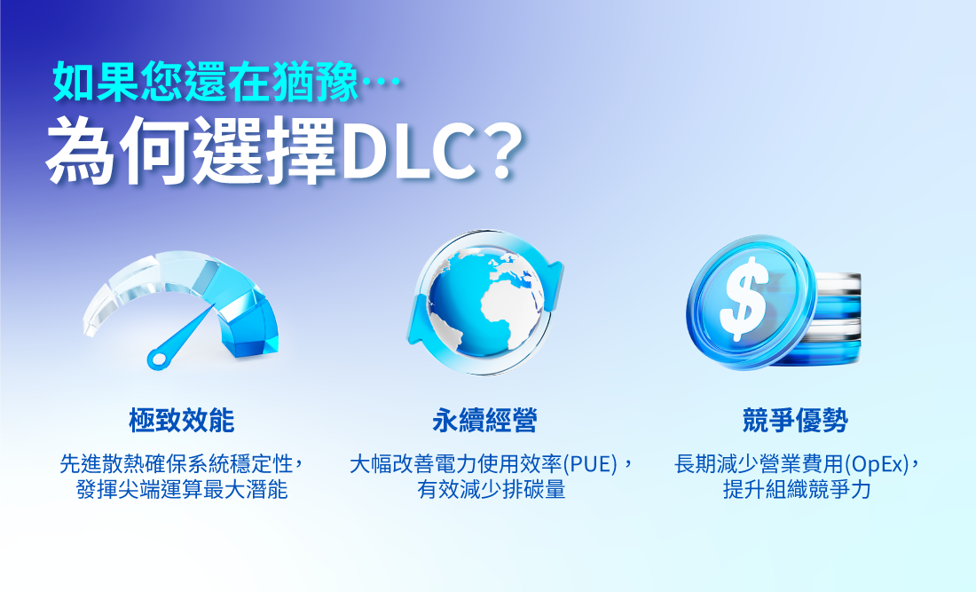以上是導入先進冷卻技術的三大優勢。目前業界愈來愈多企業、公家機關與學術機構開始採用液體冷卻，使其成為主流，甚至是維持競爭力的必備條件，促進使用者能享受最新的AI與HPC發明。
