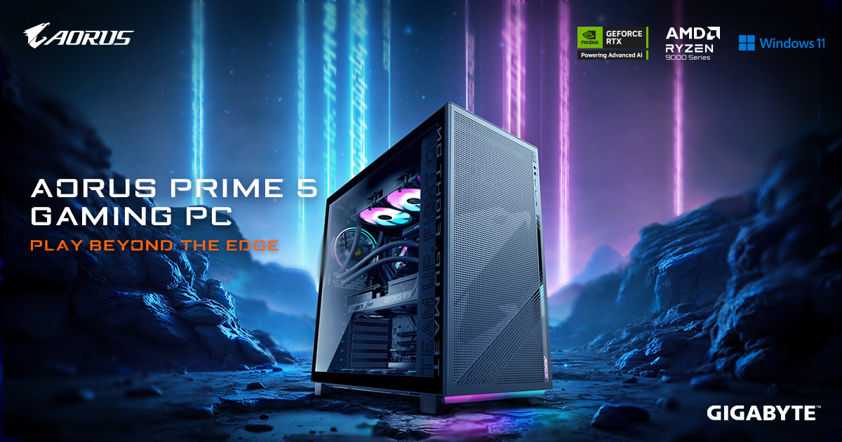 GIGABYTE Unveils AORUS PRIME 5: Premium Gaming Desktop for Next-Gen Performance